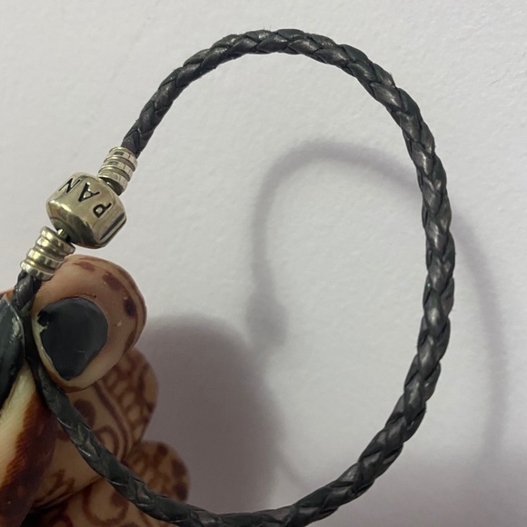 Purple Leather Pandora Bracelet - Picture 2 of 3